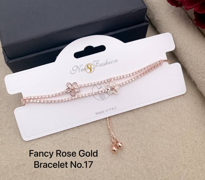 14 Designer Rose Gold Bracelets Wholesale Shop In Surat
